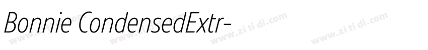 Bonnie CondensedExtr字体转换